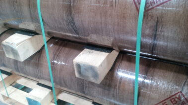 antislip mats between layers in truck