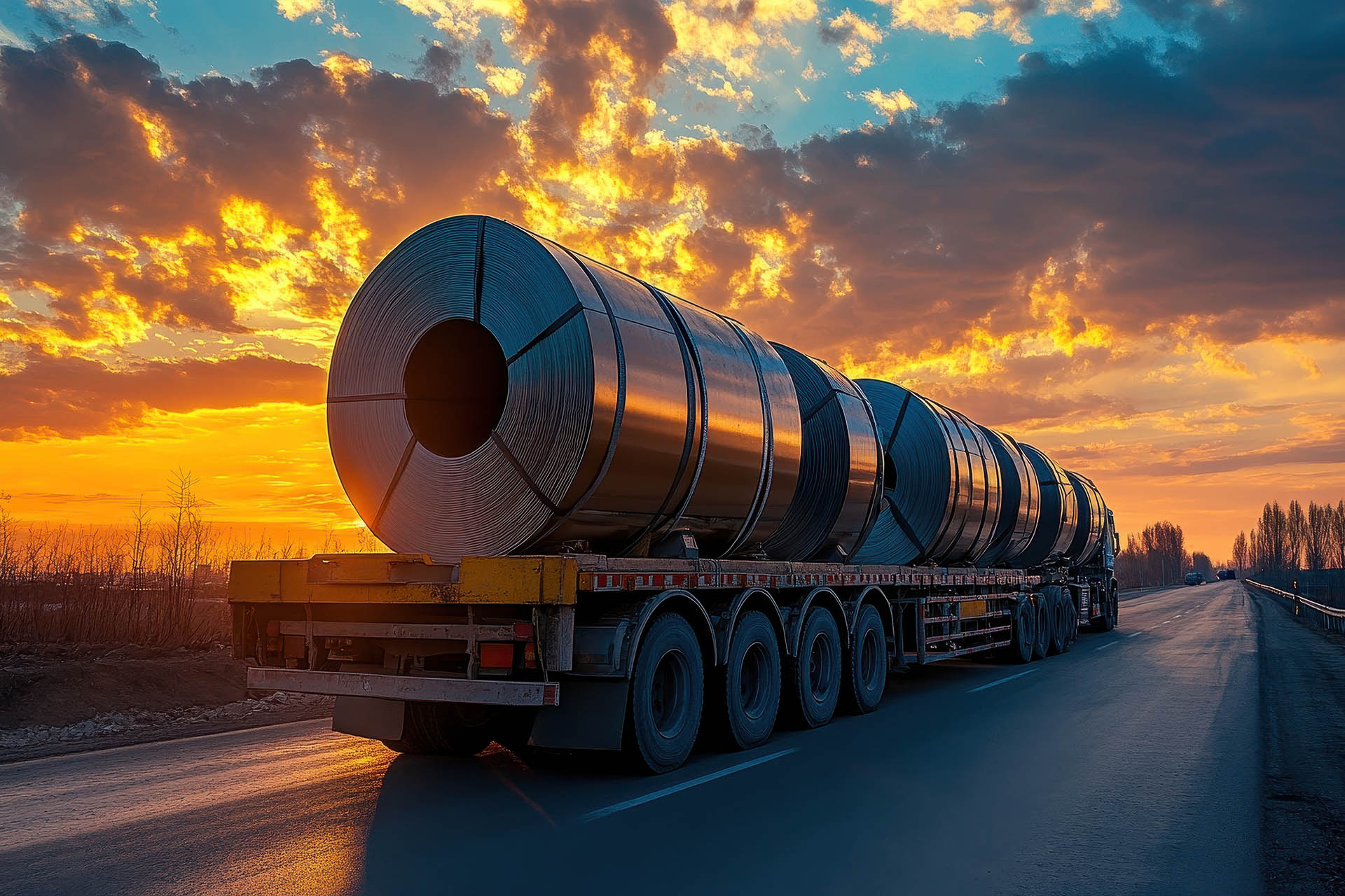 Use mats inside coil cradles to stop shifting and maintain the center of gravity—essential for the safe transport of heavy rolled metal.